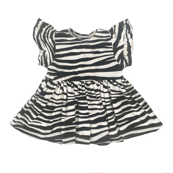 FIFI Dress - zebra - HOWTOKiSSAFROG