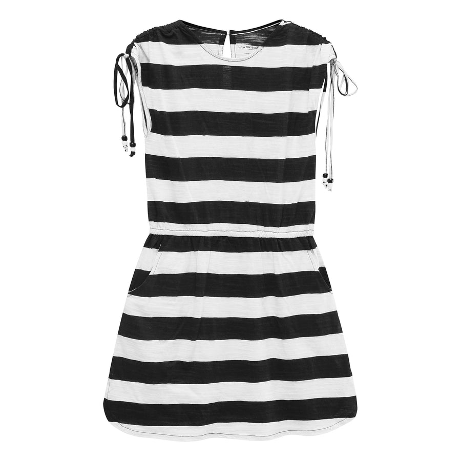Trish dress - black/white - HOWTOKiSSAFROG
