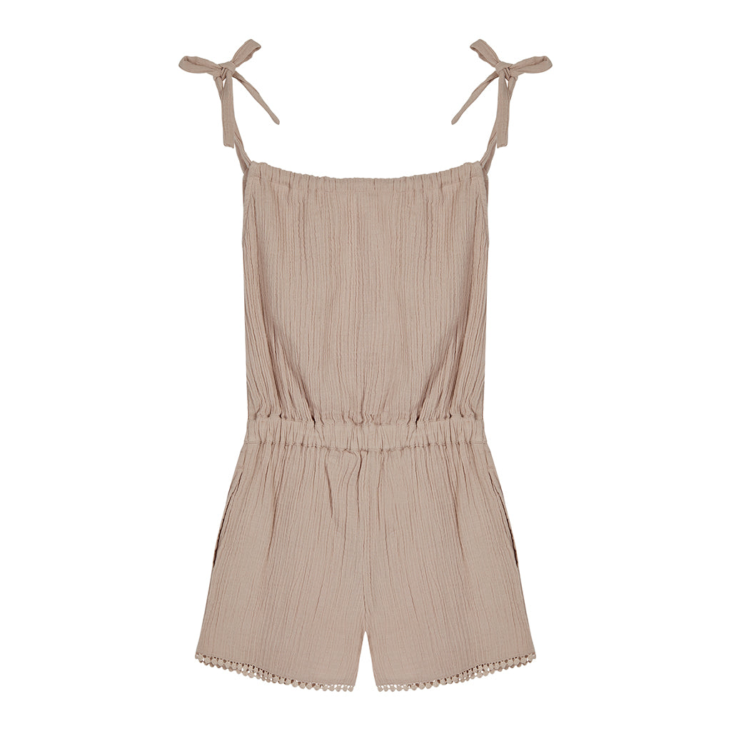 JUNE jumpsuit - pink crinkle - HOWTOKiSSAFROG