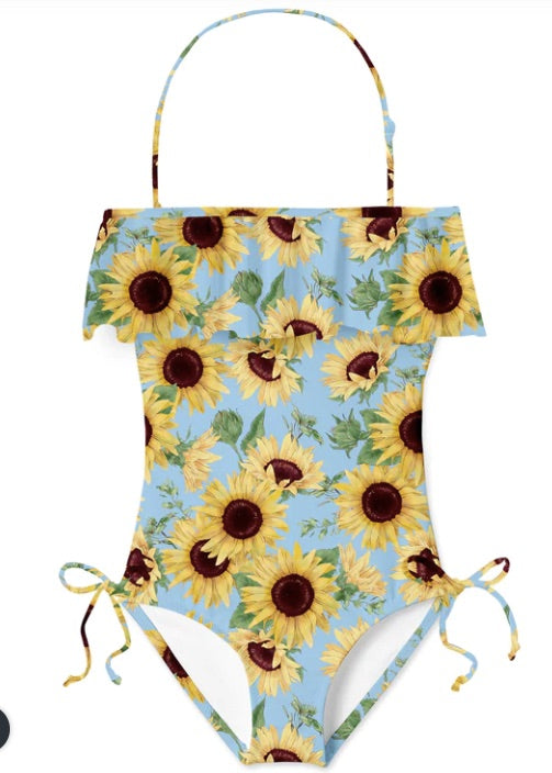 Sunflower print swimsuit - STELLA COVE - HOWTOKiSSAFROG