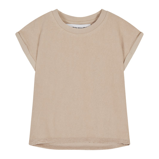 CUT T - terry beige