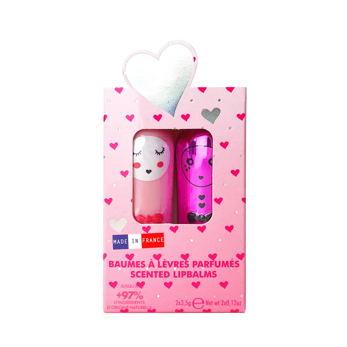 Bunny Lipbalm Duo LOVE - Inuwet - HOWTOKiSSAFROG