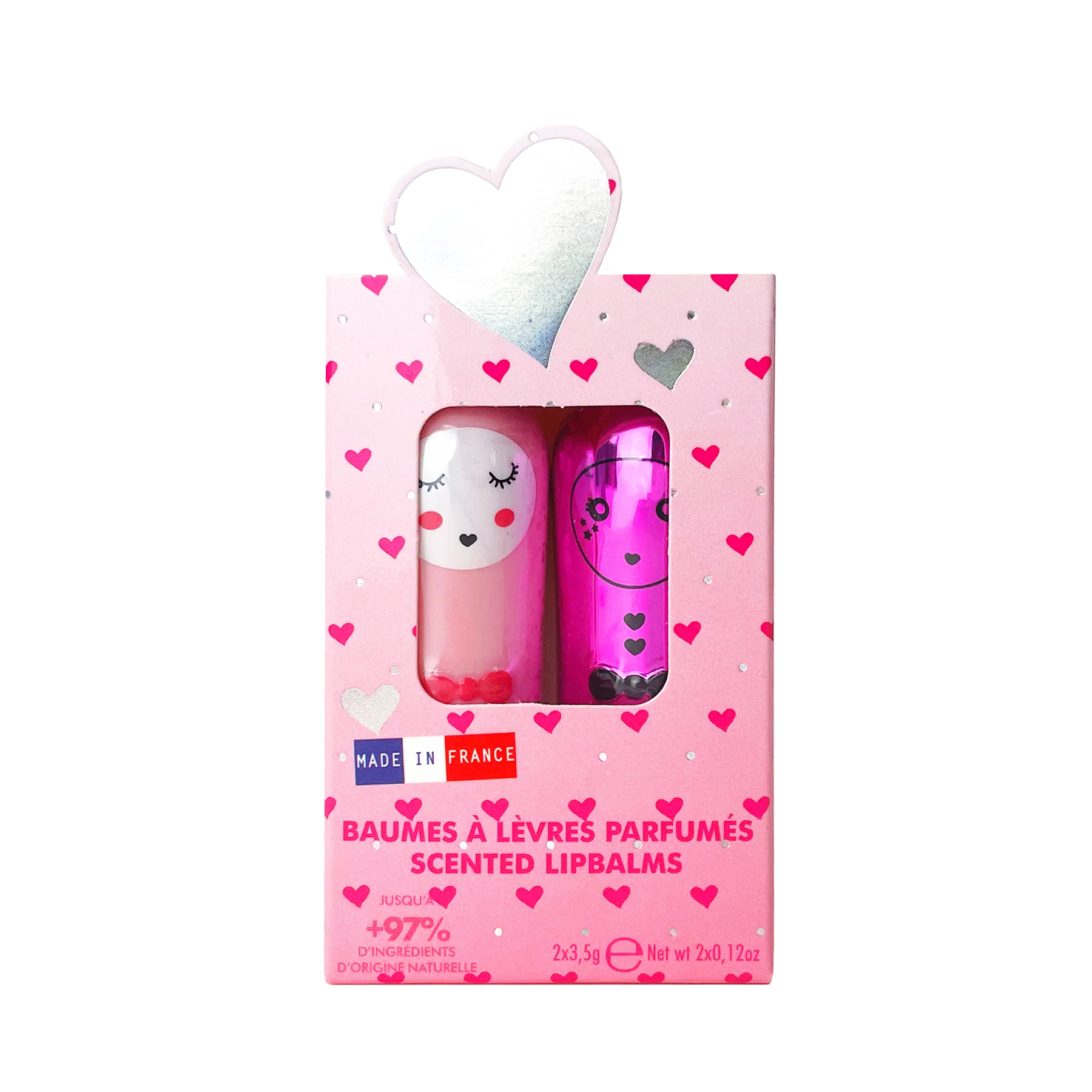 Bunny Lipbalm Duo LOVE - Inuwet - HOWTOKiSSAFROG