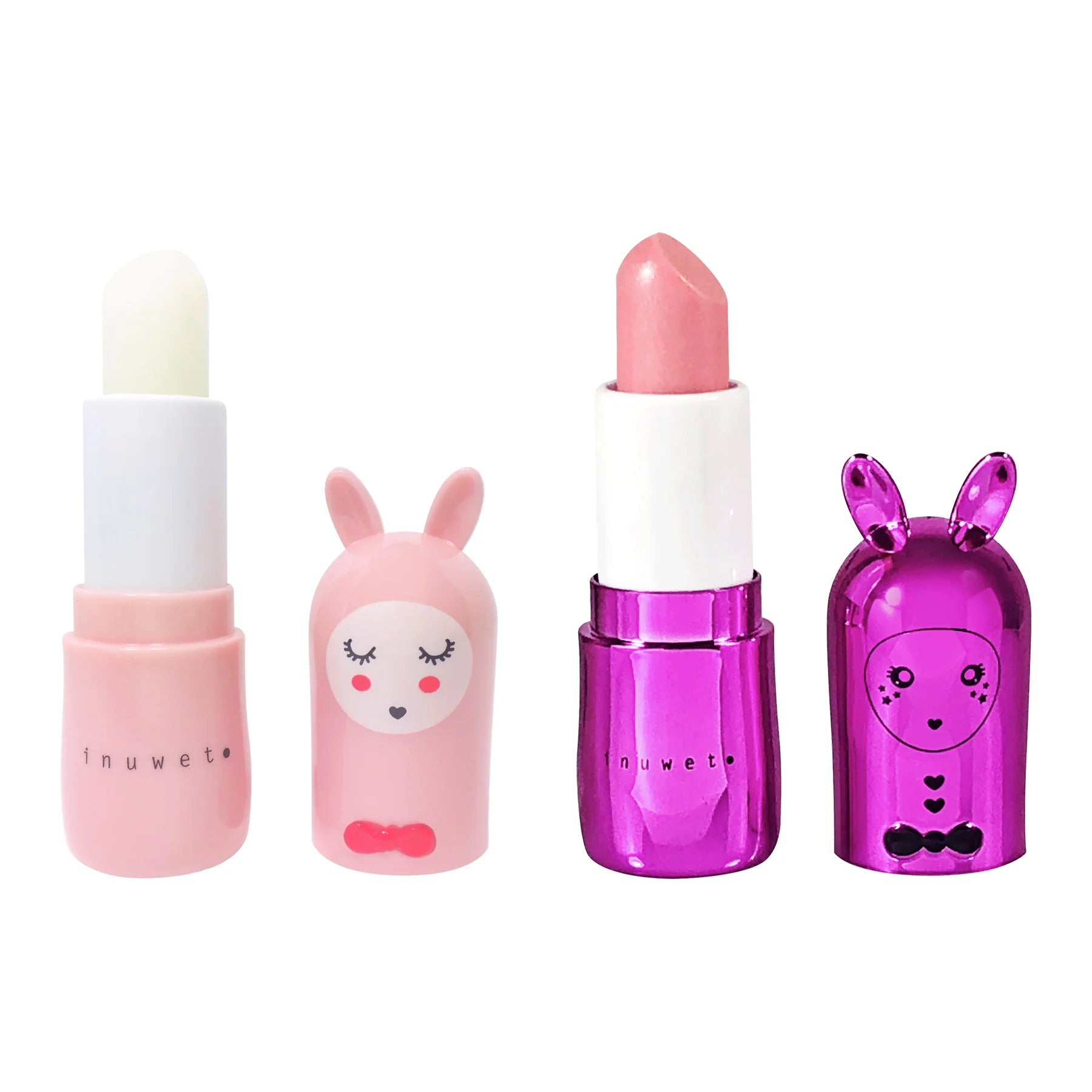 Bunny Lipbalm Duo LOVE - Inuwet - HOWTOKiSSAFROG