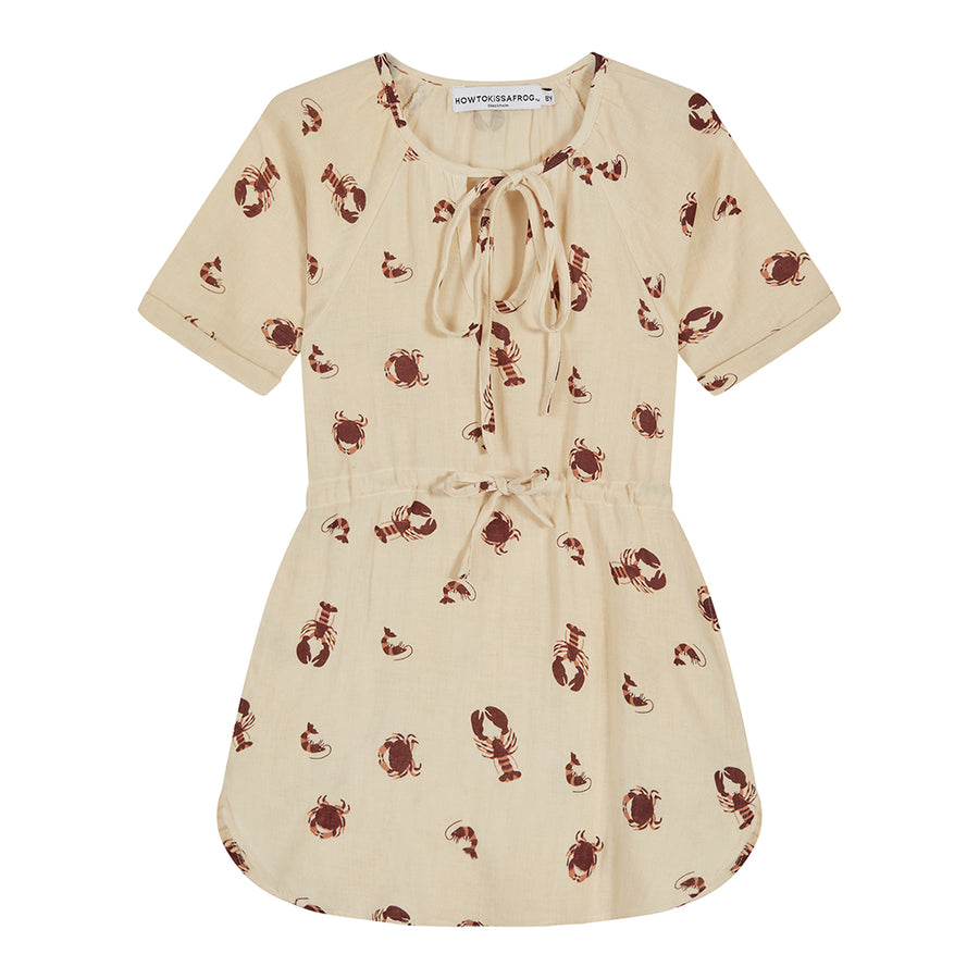 OCEANA dress - crab - HOWTOKiSSAFROG