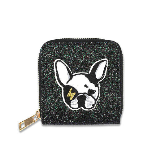 Glitter WALLET - BULLDOG, Milk x Soda - HOWTOKiSSAFROG