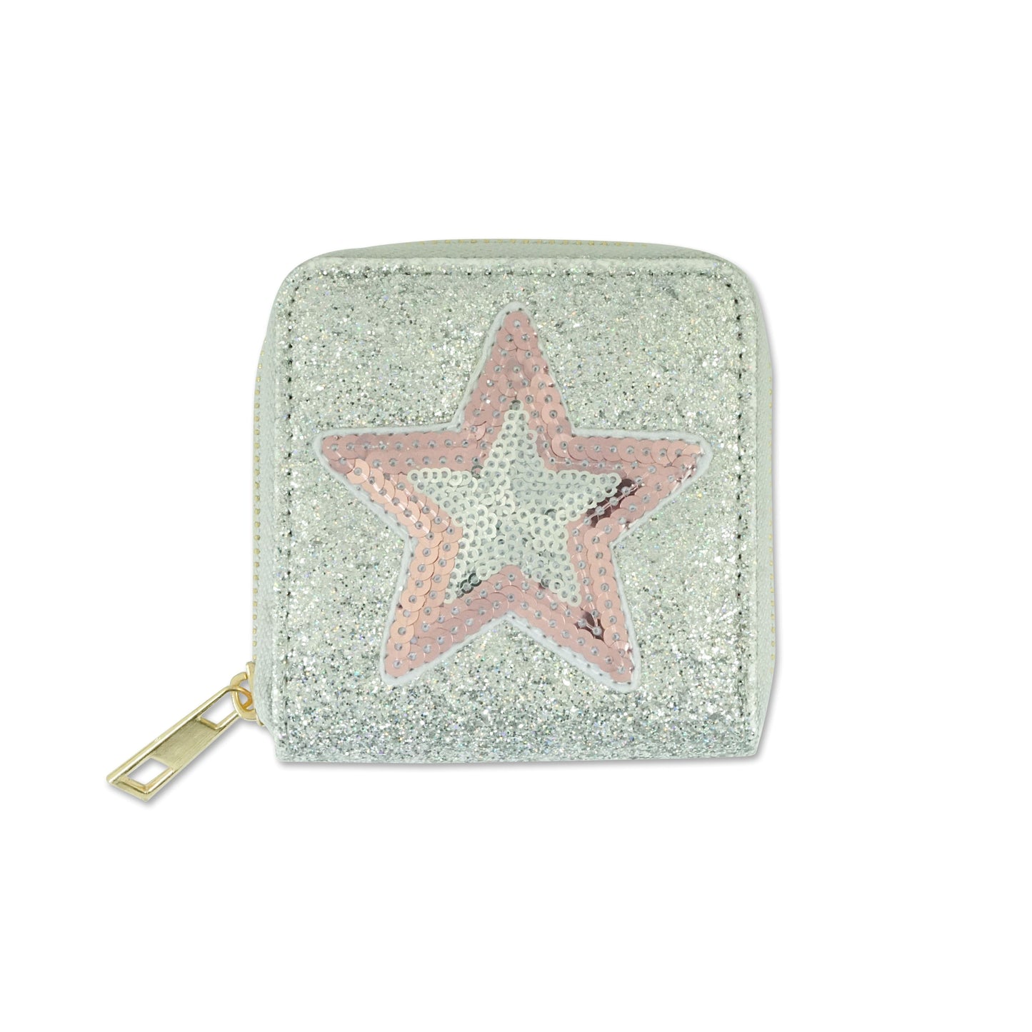 Glitter WALLET - STAR SILVER, Milk x Soda - HOWTOKiSSAFROG