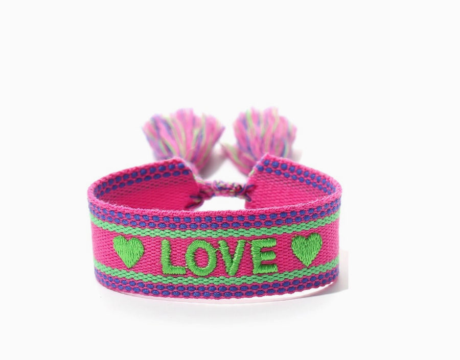 LOVE bracelet PINK - STELLA COVE - HOWTOKiSSAFROG