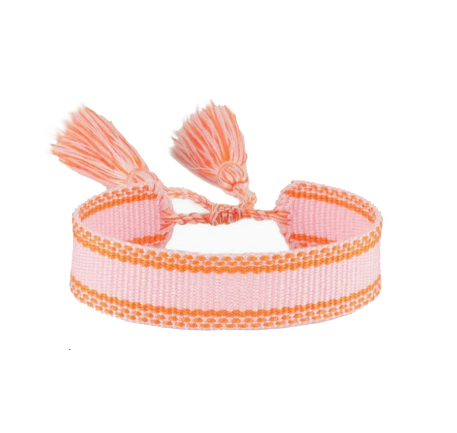 Woven bracelet peach - STELLA COVE - HOWTOKiSSAFROG