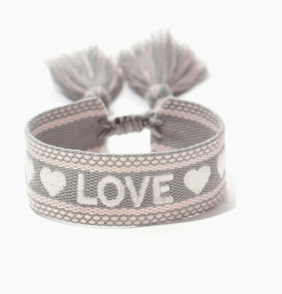 LOVE bracelet grey - STELLA COVE - HOWTOKiSSAFROG