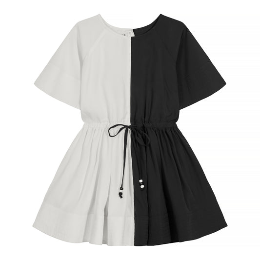 CECI dress - off white/black - HOWTOKiSSAFROG