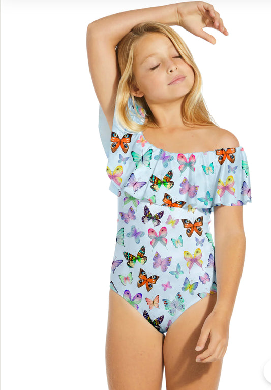 Butterflies print swimsuit - STELLA COVE - HOWTOKiSSAFROG