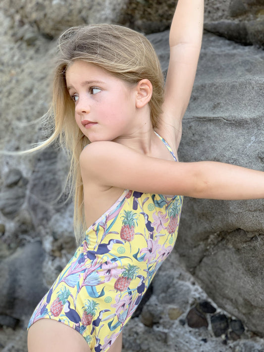 MINI swimsuit  toucan yellow - My Jemma - HOWTOKiSSAFROG