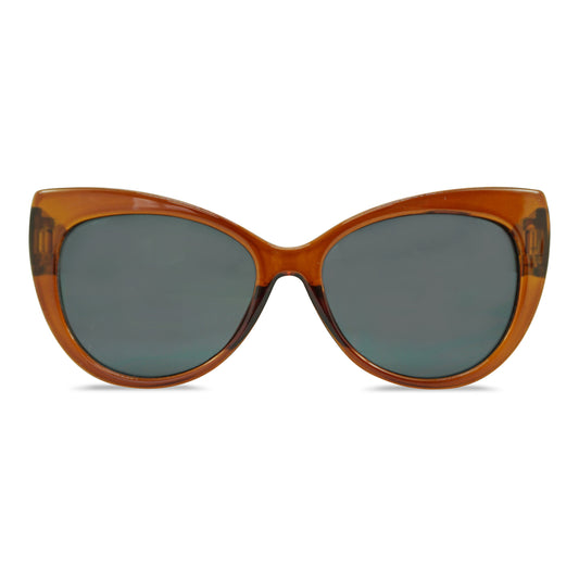 LUNA SUNGLASSES - Brown - HOWTOKiSSAFROG