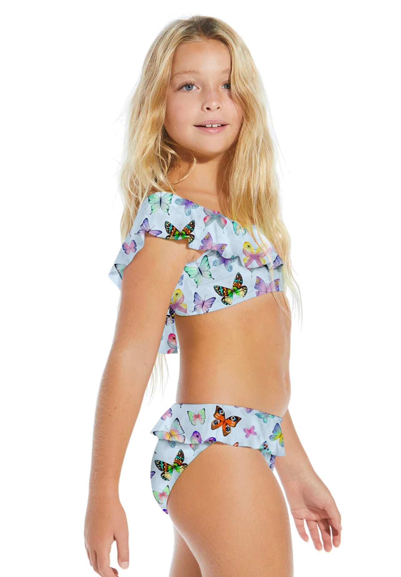 Butterflies print ruffled bikini - STELLA COVE - HOWTOKiSSAFROG