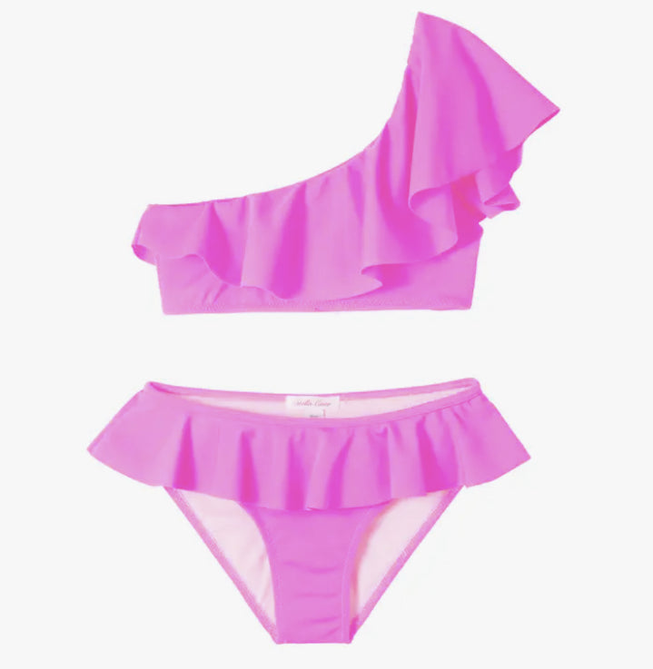 Neon pink one shoulder bikini - STELLA COVE - HOWTOKiSSAFROG